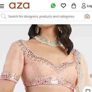 Abhinav Mishra Indian Pakistani saree/sari/Lengha/Lehenga blouse choli $500